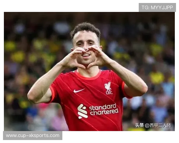 利物浦门前混战中若塔补射得手，锁定胜果